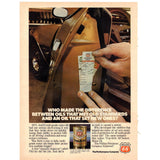 Vintage 1975 Print Ad for Old Charter Bourbon and Phillips 66 Oil