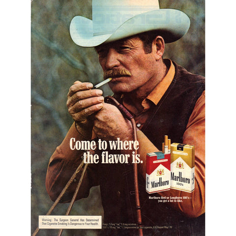 Vintage 1979 Magazine/Print Ad for Marlboro Cigarettes