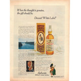 Vintage 1971 Print Ad for Remington Ladies Razor and Dewar's White Label Scotch - Wall Art