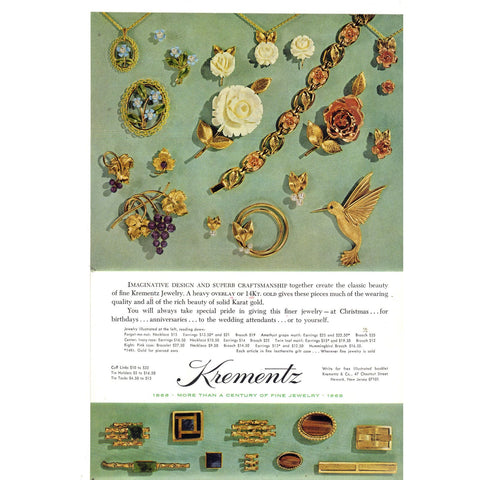 Vintage Print Ad - 1969 for Krementz Jewelry Store and Polaroid 360 Camera