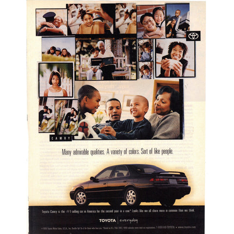 Vintage 1999 Toyota Camry Print Ad