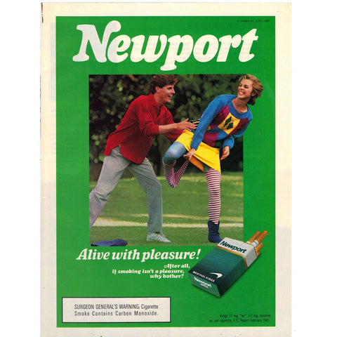 Vintage 1987 Newport Cigarettes Print Ad