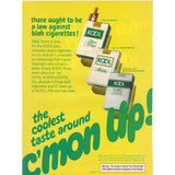 Vintage 1981 Print Ad for Gillette Atra Razors and Kool Cigarettes