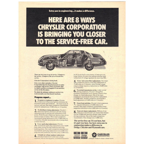 Vintage 1973 Chrysler Corporation Print Ad