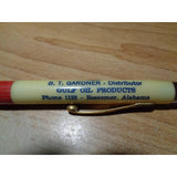 Vintage Mechanical Pencil - Advertising - Gulf Oil - B.T. Gardner - Bessemer,Alabama