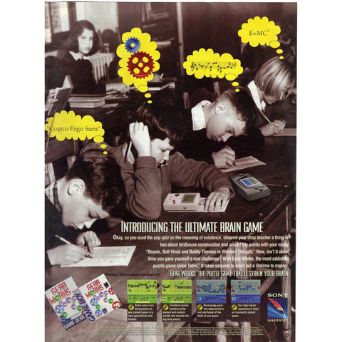 Vintage 1994 Print Ad for Gear Works - Game Boy
