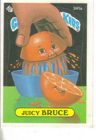 Garbage Pail Kids 1987 #341a Juicy Bruce