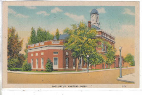 Post Office-Rumford,Maine Post Card - 1