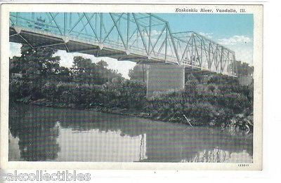 Bridge,Kaskaskia River-Vandalia,Illinois - Cakcollectibles