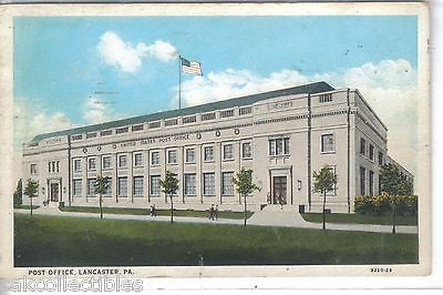 Post Office-Lancaster,Pennsylvania 1938 - Cakcollectibles