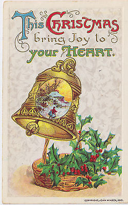 "This Christmas Bring Joy To Your Heart" John Winsch Postcard - Cakcollectibles - 1