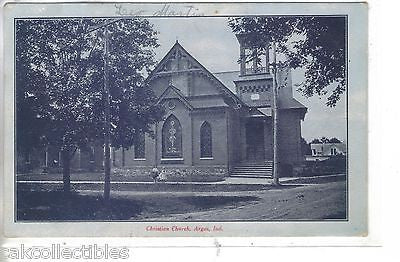 Christian Church-Argos,Indiana 1907 - Cakcollectibles - 1