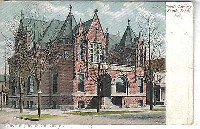 Public Library-South Bend,Indiana 1906 - Cakcollectibles