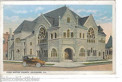 First Baptist Church-Galesburg,Illinois - Cakcollectibles