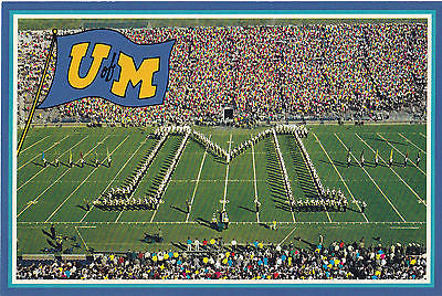 University Of Michigan Marching Band - Ann Arbor , Michigan - Postcard - Cakcollectibles - 1