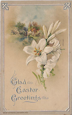 Glad Easter Greetings John Winsch Postcard - Cakcollectibles