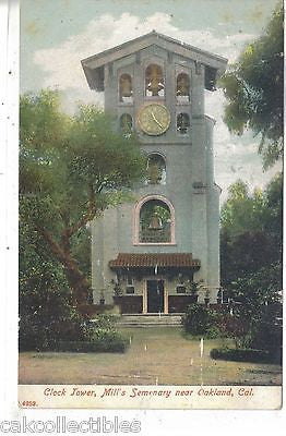 Clock Tower,Mill's Semenary near Oakland,California - Cakcollectibles