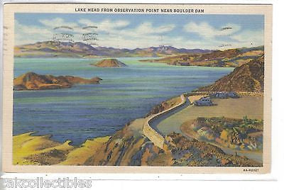 Lake Mead from Observation Point near Boulder Dam-Nevada 1939 - Cakcollectibles