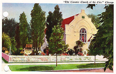 The Country Church Of The City Chicago Postcard - Cakcollectibles
