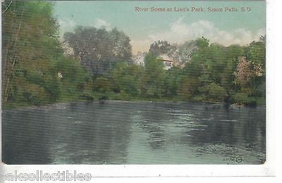 River Scene at Lien's Park-Sioux Falls,South Dakota - Cakcollectibles
