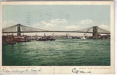 Brooklyn Bridge-New York City 1906 - Cakcollectibles