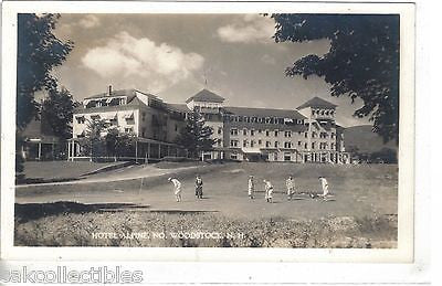 RPPC-Playing Golf,Hotel Alpine-No. Woodstock,New Hampshire - Cakcollectibles - 1