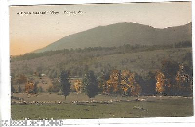 A Green Mountain View-Dorset,Vermont (Hand Colored) - Cakcollectibles