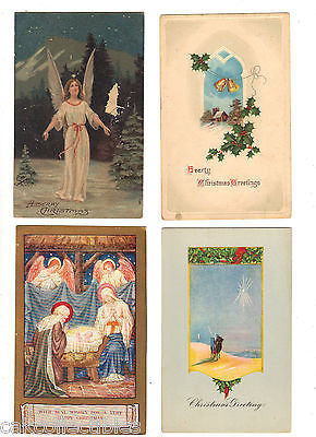 Lot of 4 Antique Christmas Post Cards-Lot 70 - Cakcollectibles - 1