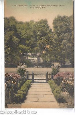 Front Walk & Garden,Stockbridge Mission House-Stockbridge,Ma. (Hand Colored) - Cakcollectibles