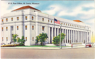 Post Office St. Louis Missouri Postcard - Cakcollectibles