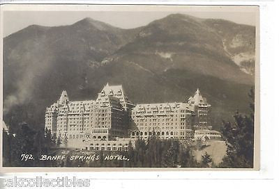 RPPC-Banff Springs Hotel-Canada - Cakcollectibles