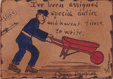 "I've Been Assigned Special Duties" Comic Leather Postcard - Cakcollectibles - 1
