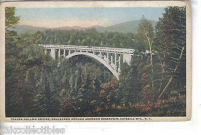 Traver Hollow Bridge,Boulevard around Ashokan Reservoir-Catskill Mts.,N.Y. 1920 - Cakcollectibles