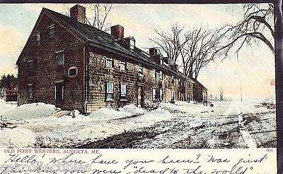 Old Fort Western-Augusta,Maine 1906 - Cakcollectibles