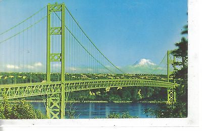 The Narrows Bridge and Mount Rainier Washington - Cakcollectibles