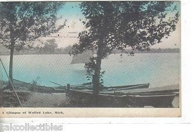 A Glimpse of Walled Lake,Michihgan 1912 - Cakcollectibles - 1