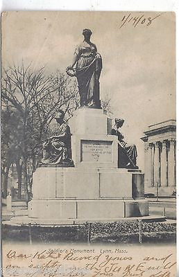Solsier's Monument-Lynn,Massachusetts 1908 - Cakcollectibles