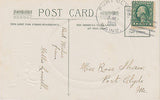 "A Happy Birthday" Cottage Woman Swans John Winsch Postcard - Cakcollectibles - 2
