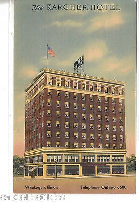 The Karcher Hotel-Waukegan,Illinois - Cakcollectibles