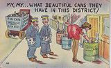 "My, My What Beautiful Cans" Linen Comic Postcard - Cakcollectibles - 1