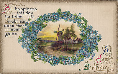 A Happy Birthday John Winsch Embossed Postcard - Cakcollectibles