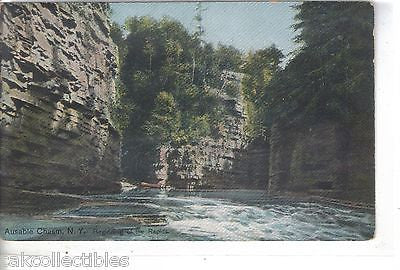 Beginning of The Rapids-Ausable Chasm,New York - Cakcollectibles