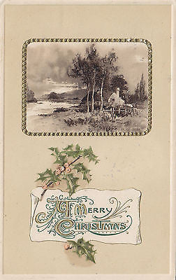 Embossed Scenic Christmas John Winsch Postcard - Cakcollectibles