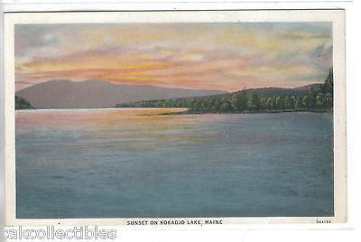 Sunset on Kokadjo Lake-Maine - Cakcollectibles