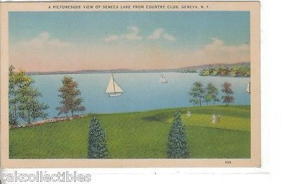 A Picturesque View of Seneca Lake from Country Club-Geneva,New York - Cakcollectibles