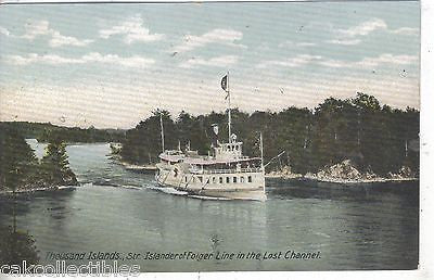 Steamer Islander of Floger Line on the Lost Channel-Thousand Islands,N.Y. UDB - Cakcollectibles