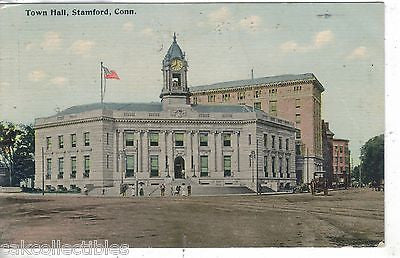 Town Hall-Stamford,Connecticut 1912 - Cakcollectibles