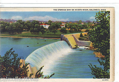 The Storage Dam on Scioto River-Columbus,Ohio 1933 - Cakcollectibles