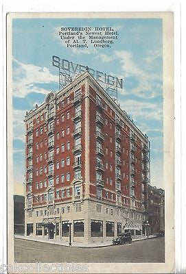 Sovereign Hotel-Portland,Oregon 1941 - Cakcollectibles