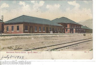 Northern Pacific Depot-Butte,Montana 1907 - Cakcollectibles - 1